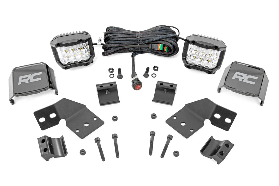 Kit de Luces LED | Montaje Delantero | 3" Cromado Pair | Ángulo Amplio | Polaris XPEDITION ADV 5