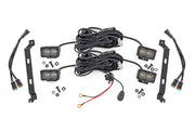 Kit de Faros de Niebla LED | 3x1.75 Inch Serie Negro Slim Aux | Amarillo | Toyota Tacoma (24-26)