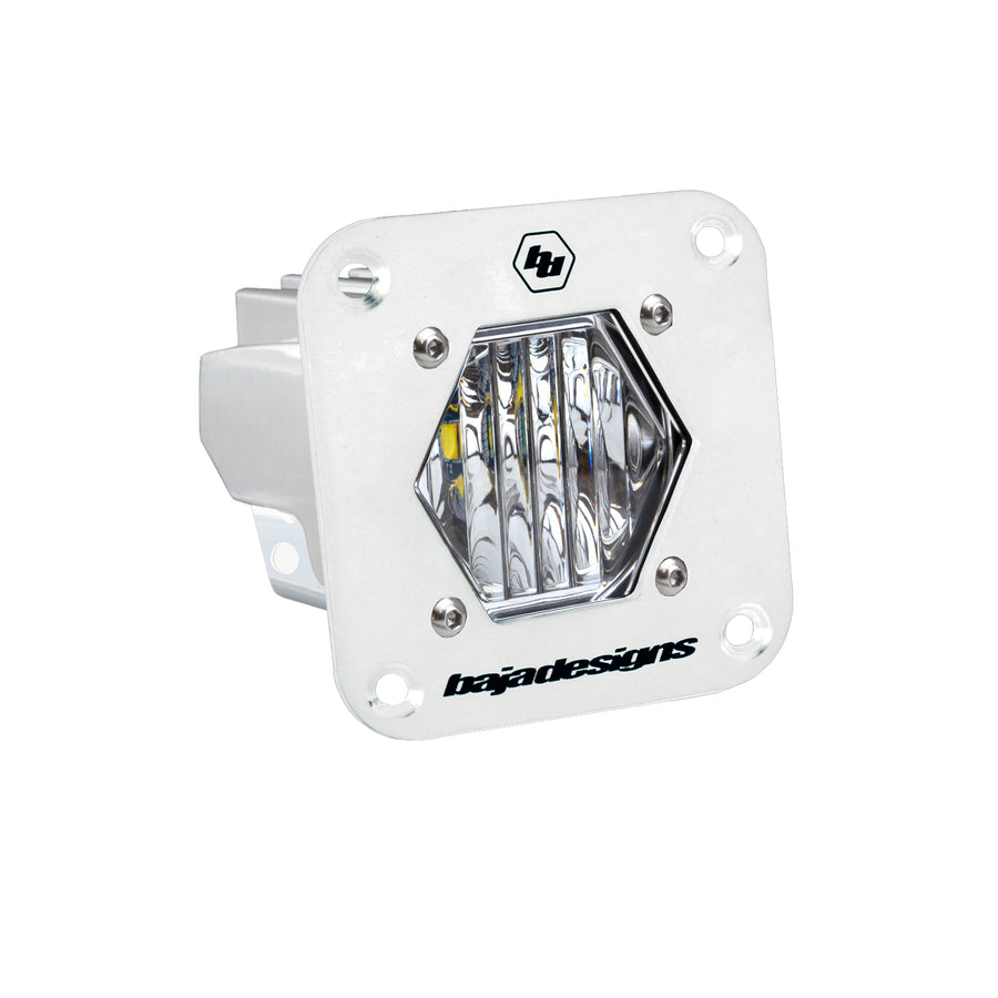 Luz auxiliar LED Baja Designs S1 White Flush Mount Auxiliary Light Pod - Universal (Light Pattern: Wide Cornering, Color: Clear)