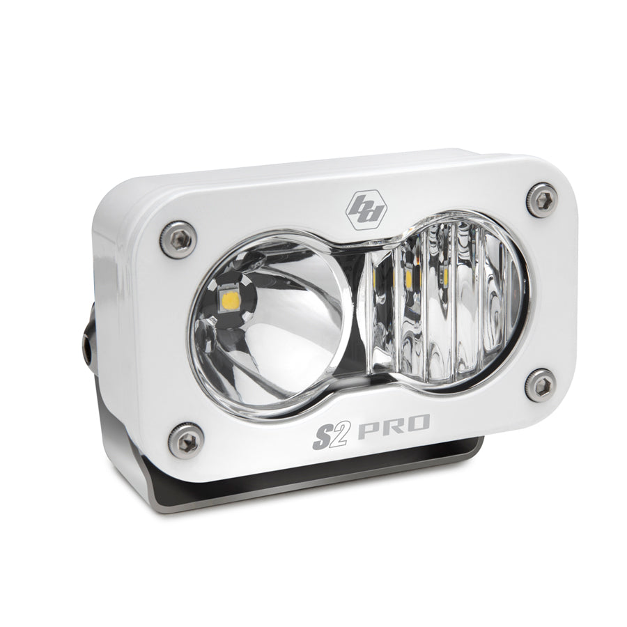 Luz auxiliar LED Baja Designs S2 Pro White LED Auxiliary Light Pod - Universal (Light Pattern: Driving/Combo, Color: Clear)