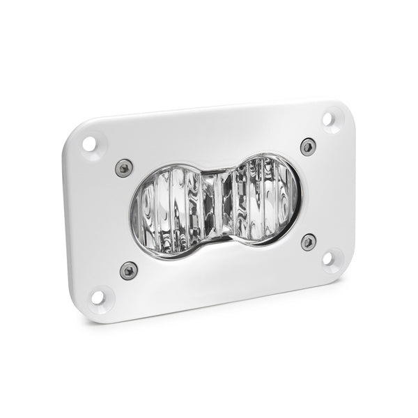 Luz auxiliar LED Baja Designs S2 Pro White Flush Mount LED Auxiliary Light Pod - Universal (Light Pattern: Wide Cornering, Color: Clear)