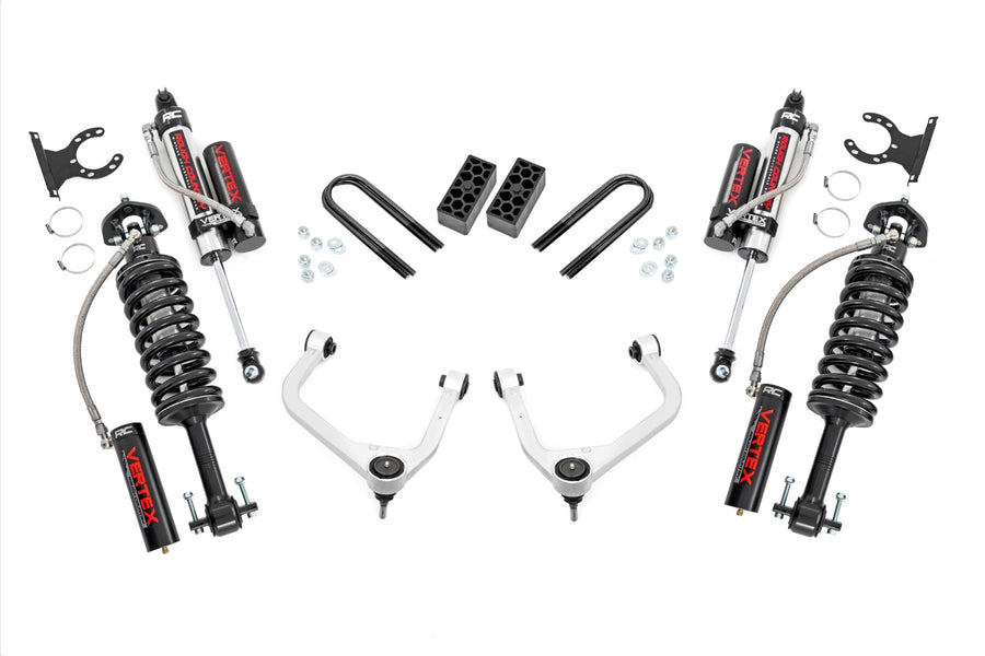 Kit de Elevación de 3.5 Pulgadas | Vertex | Muelle Monohoja Trasera | Chevy Silverado 1500 (22-24)