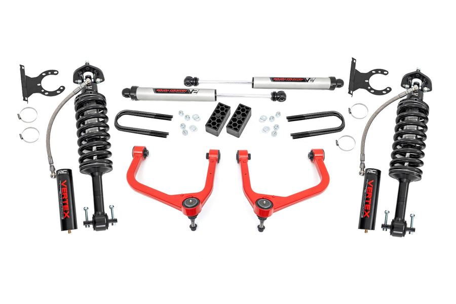 Kit de Elevación de 3.5 Pulgadas | Vertex/V2 | Muelle Monohoja Trasera | Chevy Silverado 1500 (25-26)