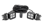 Par de Luces LED Serie Negro | 2 Inch | Flood | Swivel Mount