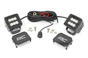 2 Inch LED Serie Negro Faros Auxiliares | Pair | Flood