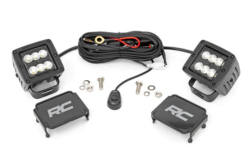 2 Inch LED Serie Negro Faros Auxiliares | Pair | Flood