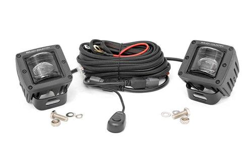2 Inch LED Serie Negro Faros Auxiliares | SAE Fog | Pair