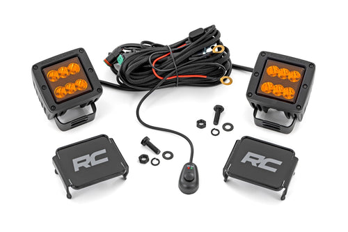 2 Inch Faros LED Auxiliares | Spot Beam | ambar Lens | Cuadrado