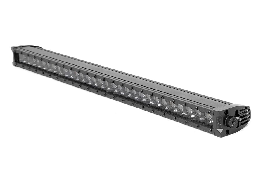 30 Inch LED Serie Negro Light Bar | Single Row | Blanco Frío DRL