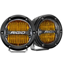 Pod LED Rigid 360-Series PRO SAE Fog Yellow Pair | Off-Road