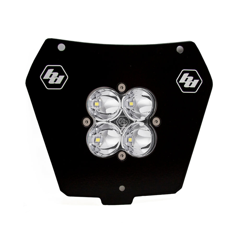 Luz auxiliar LED Baja Designs KTM Squadron Pro (A/C) Headlight Kit - KTM 2013-16 200 XC-W/250 SX/250 XC/300 XC (Light Pattern: Spot, Color: Clear)