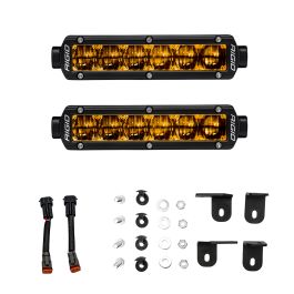 Barra LED Rigid Toyota Tundra (22+), Sequoia (23+), Tacoma (24+), 4Runner (25+) Selective Yellow SAE Fog Light Kit | Off-Road
