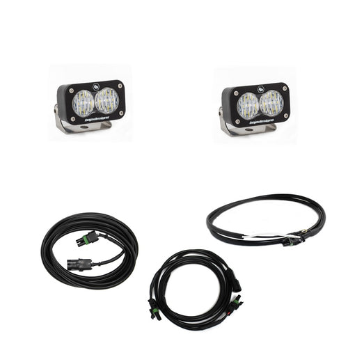 Luz Auxiliar LED Baja Designs Jeep JL S2 Sport Dual Reverse kit de luces | Jeep 2018-2025 Wrangler JL; NOTE: con OE Rubicon, Sahara Bumper