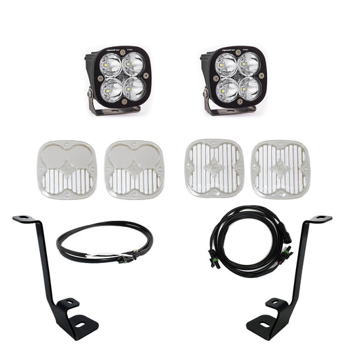 Kit de luces para pilar A Baja Designs Ford Squadron Pro A-Pillar Light Kit - Ford 2021-23 F-150 (Light Pattern: Spot, Color: Clear, Wiring Type: Upfitter)