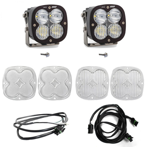 Kit de luces para pilar A Baja Designs Ford XL80 A-Pillar Light Kit - Ford 2021-2026 Bronco; 2022-2026 Bronco Raptor (Light Pattern: Driving/Combo, Color: Clear, Wiring Type: Upfitter)