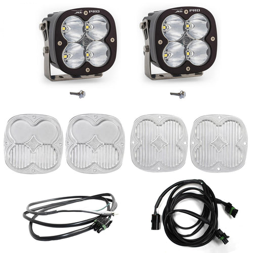 Kit de luces para pilar A Baja Designs Ford XL Pro A-Pillar Light Kit - Ford 2021-2026 Bronco; 2022-2026 Bronco Raptor (Light Pattern: Spot, Color: Clear, Wiring Type: Upfitter)
