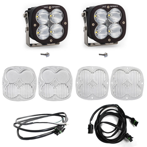 Kit de luces para pilar A Baja Designs Ford XL Sport A-Pillar Light Kit - Ford 2021-2026 Bronco; 2022-2026 Bronco Raptor (Light Pattern: Spot, Color: Clear, Wiring Type: Upfitter)