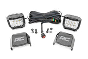 3 Inch LED Serie Cromado Lights | Ángulo Amplio Osram | Pair