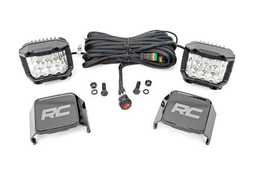 3 Inch LED Serie Cromado Lights | Ángulo Amplio Osram | Pair