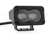 3x1.75 Inch Serie Negro | Amarillo | LED Slim Aux | SAE Fog | Pair