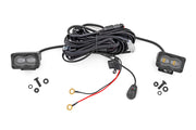 3x1.75 Inch Serie Negro | Amarillo | LED Slim Aux | SAE Fog | Pair