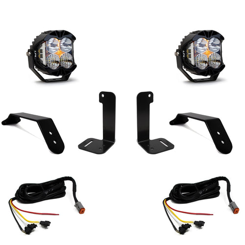Luz Auxiliar LED Baja Designs Jeep JL/JT LP4 Pro Bumper kit de luces | Jeep 2020-2026 Gladiator; 2018-2026 Wrangler JL; NOTE: con OE Plastic Bumper