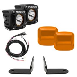 Pod LED Rigid Polaris RZR Pro 17-24 Revolve A-Pillar Light Kit | Off-Road