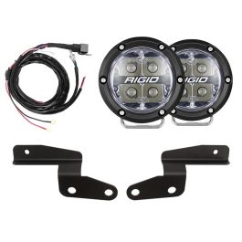 Pod LED Rigid Jeep JL/JT (18+) 360-Series Spot A-Pillar Kit | Off-Road