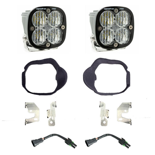 Kit de luces/faros de niebla Baja Designs Mercedes Squadron Pro Fog Pocket Light Kit - Mercedes-Benz 2019-2026 Sprinter 1500/2500/3500 (Light Pattern: Wide Cornering, Color: Clear)