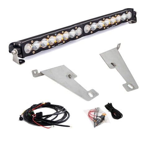Barra de luz LED Baja Designs Toyota S8 20 Inch Behind Bumper Light Bar Kit - Toyota 2022-2026 Tundra (Light Pattern: Driving/Combo, Color: Clear)