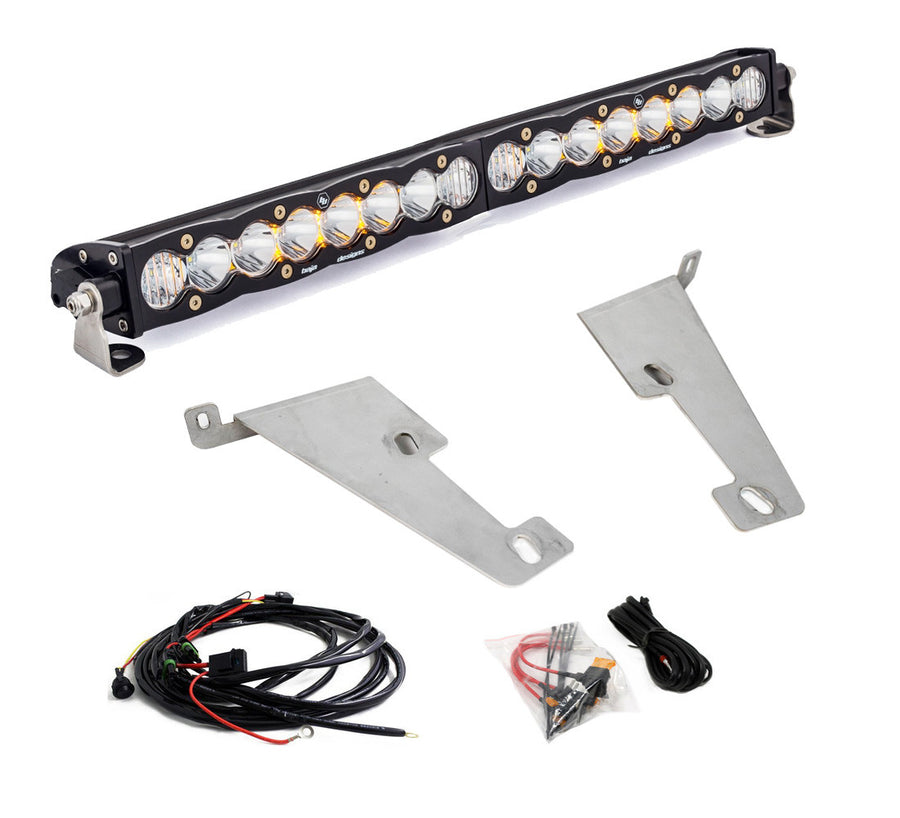 Barra de luz LED Baja Designs Toyota S8 20 Inch Behind Bumper Light Bar Kit - Toyota 2022-2026 Tundra (Light Pattern: Driving/Combo, Color: Clear)