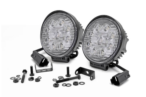 4 Inch LED Serie Cromado Light | Redondo | Pair