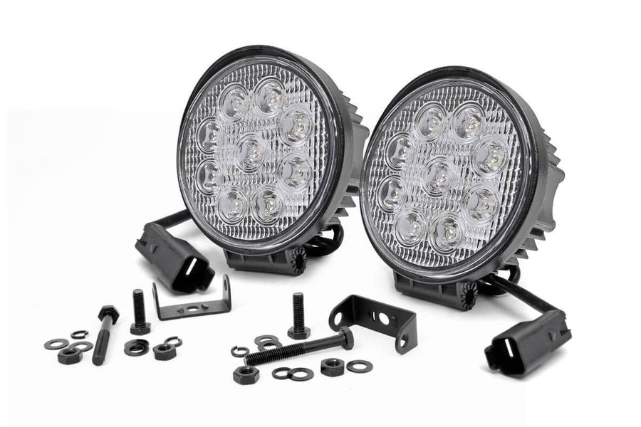 4 Inch LED Serie Cromado Light | Redondo | Pair