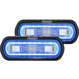 Pod LED Rigid SR-L Series Spreader Pods with Blue Halo Pair | Off-Road
