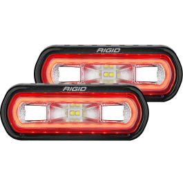 Pod LED Rigid SR-L Series Spreader Pods with Red Halo Pair | Off-Road
