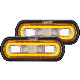 Pod LED Rigid SR-L Series Spreader Pods with Amber Halo Pair | Off-Road