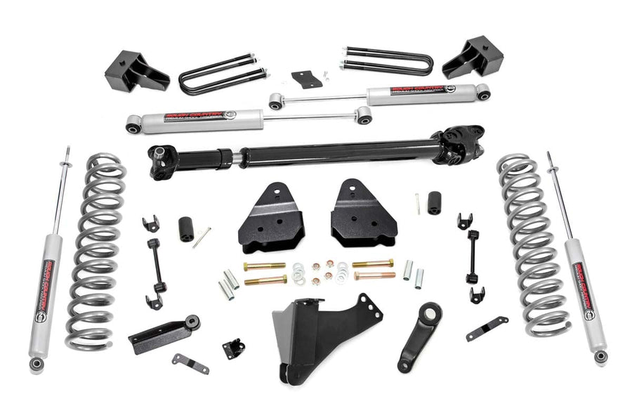 Kit de Elevación de 4.5 Pulgadas | Rueda Doble (DRW) | Flecha Cardán Delantera | Ford F-350 Super Duty 4WD (17-22)