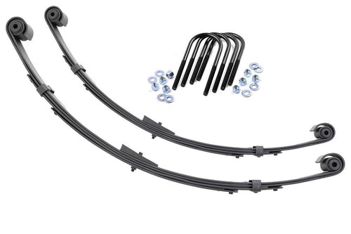 Muelles Traseros | Estampado Militar | Elevación de 4 Pulgadas | Pair | Jeep Wrangler YJ (87-95)