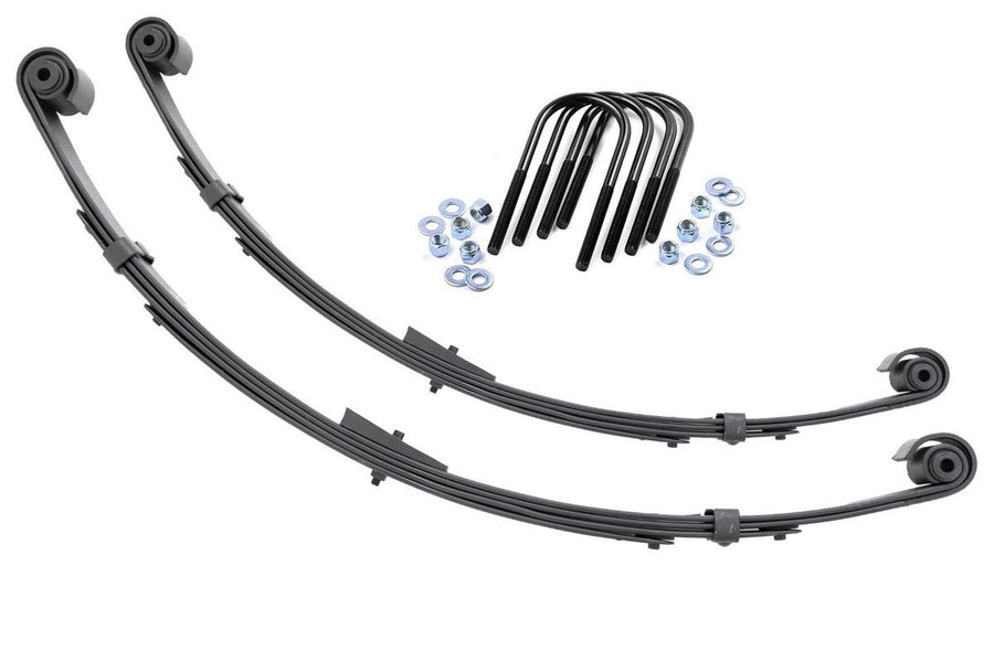 Muelles Traseros | Estampado Militar | Elevación de 4 Pulgadas | Pair | Jeep Wrangler YJ (87-95)