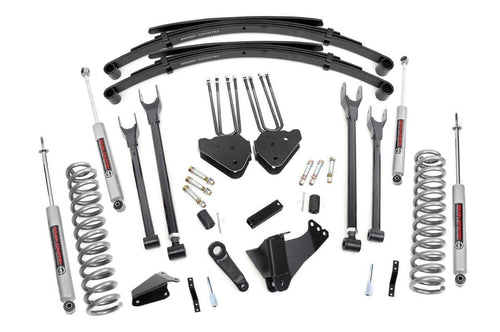 Kit de Elevación de 8 Pulgadas | 4 Link | RR Resortes | Ford F-250/F-350 Super Duty (05-07)