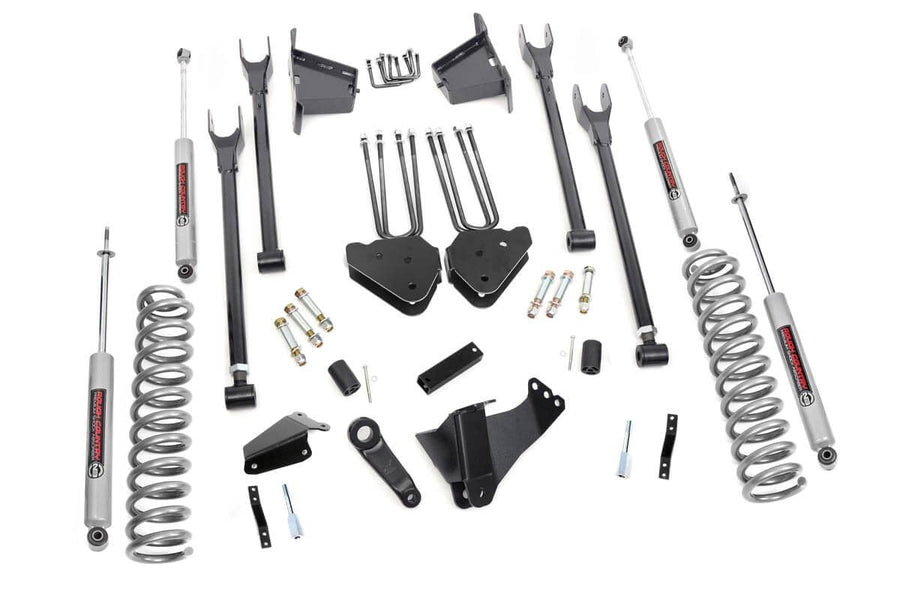 Kit de Elevación de 8 Pulgadas | 4 Link | RR Blocks | Ford F-250/F-350 Super Duty 4WD (05-07)