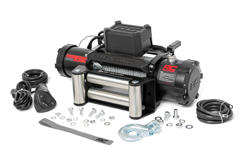 Winch Rough Country Pro Series 9,500 Libras Acero