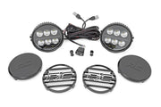 Par de Luces LED Halo Serie Negro | Blanco/Ámbar DRL | 6.5 Inch | Redondo