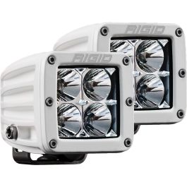 Pod LED Rigid D-Series PRO Flood Pods White Pair | Off-Road