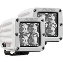 Pod LED Rigid D-Series PRO Spot Pods White Pair | Off-Road