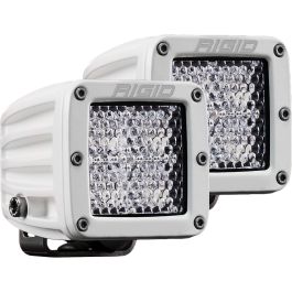 Pod LED Rigid D-Series PRO Diffused Pods White Pair | Off-Road