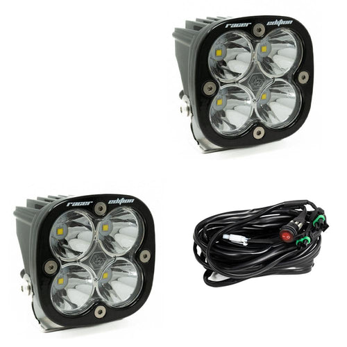 Barra de luz LED Baja Designs Squadron Racer Edition LED Auxiliary Light Pod Pair - Universal (Light Pattern: Racer Spot, Color: Clear)