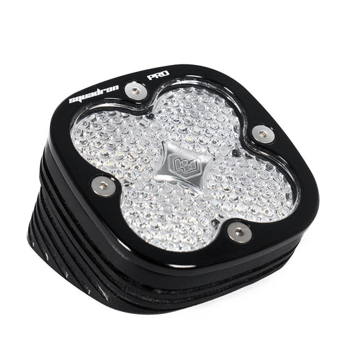 Luz auxiliar LED Baja Designs Squadron Pro Black Angle Mount LED Auxiliary Light Pod - Universal (Light Pattern: Work/Scene, Color: Clear)