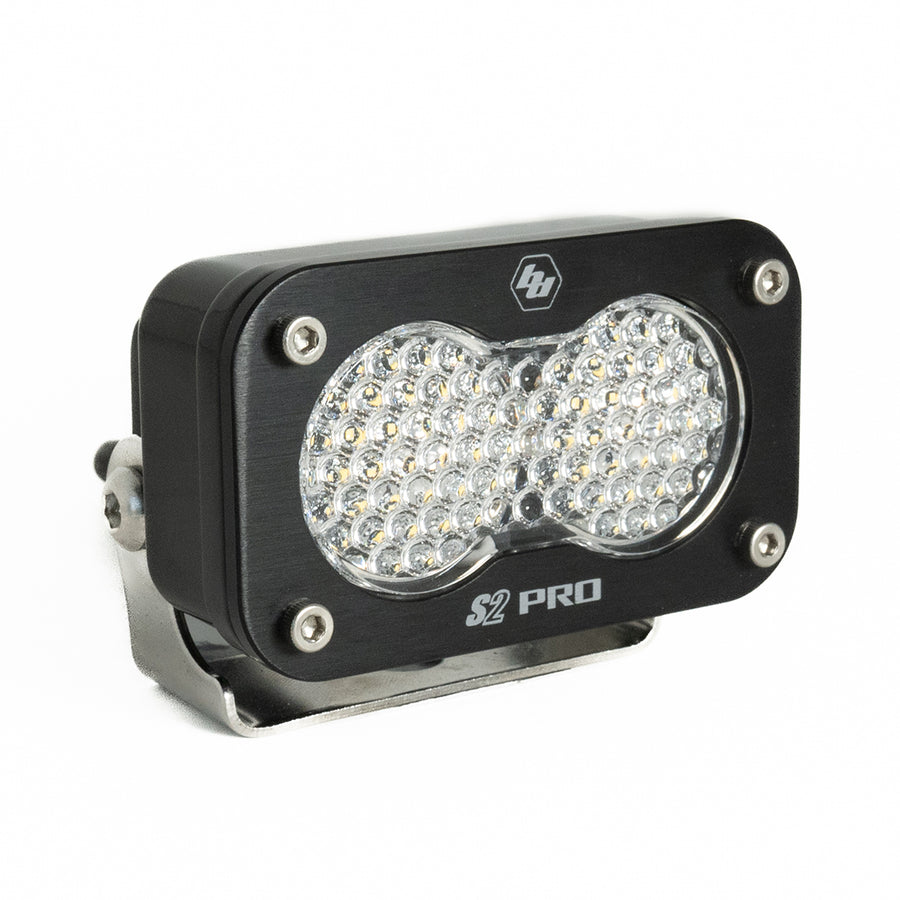 Luz auxiliar LED Baja Designs S2 Pro Black LED Auxiliary Light Pod - Universal (Light Pattern: Work/Scene, Color: Clear)