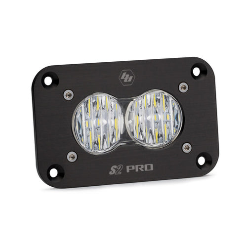 Luz Auxiliar LED Baja Designs S2 Pro negro Flush Mount LED Auxiliary Light Pod | Universal